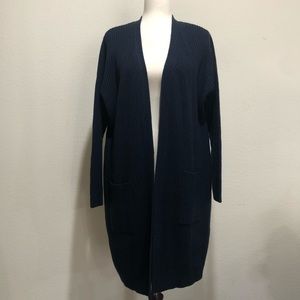 Navy Blue Cardigan size US 12/14